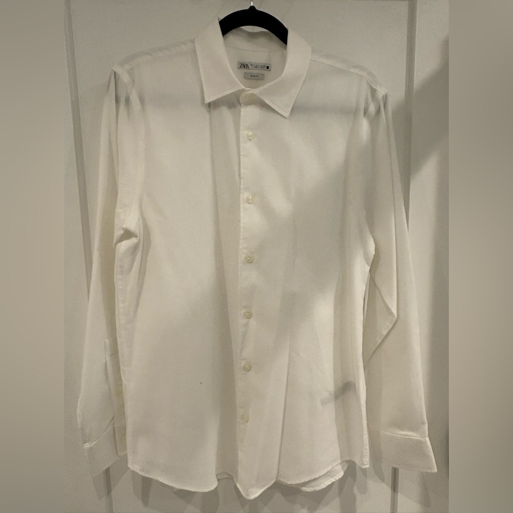 Zara White Dress Shirt Timeless Elegance